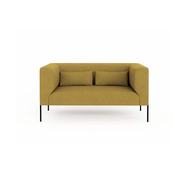 Žlutá pohovka Milo Casa Nina, 142 cm-image-2