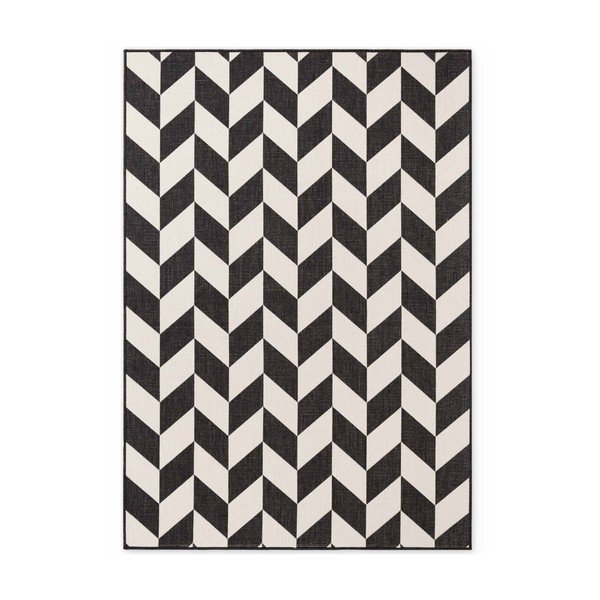 Tappeto da interno/esterno nero/color crema 160x230 cm Haringey Terrick – Ted Baker