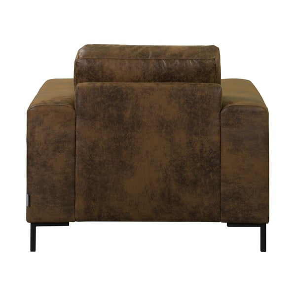 Poltrona marrone con rivestimento in finta pelle Lofty Lilly – Miuform-image-4