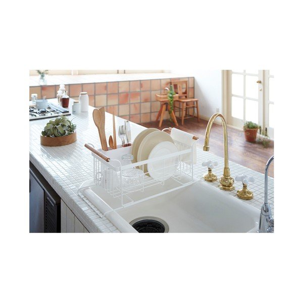 Bílý odkapávač na nádobí YAMAZAKI Tosca Sink