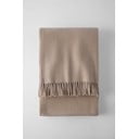 Plaid marrone con basi di cotone, 140 x 180 cm Plain - Euromant