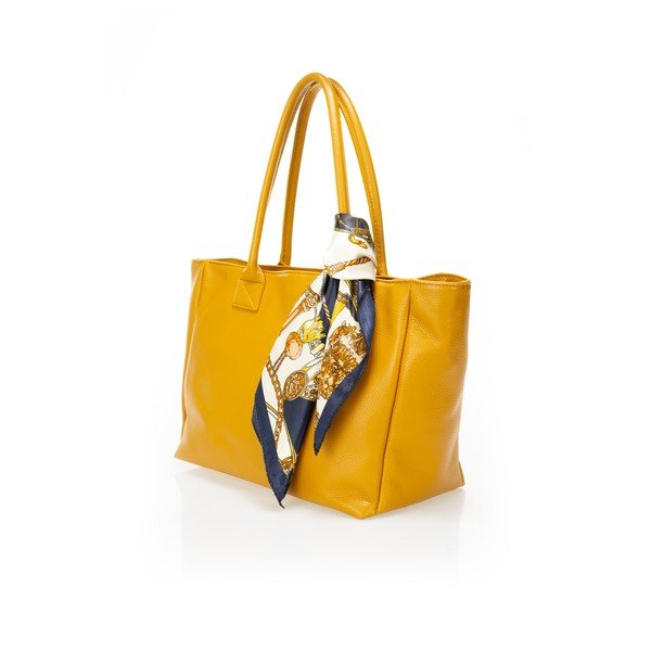 Borsa in pelle gialla Nina - Giorgio Costa-image-2