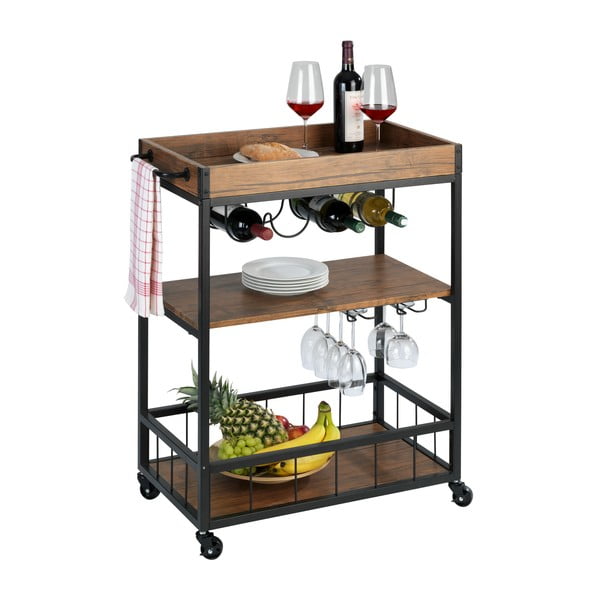 Scaffale mobile da cucina Rustico - Wenko-image-2