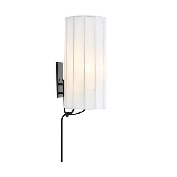 Lampada da parete bianca e nera con alimentazione a corrente Hikari – Markslöjd