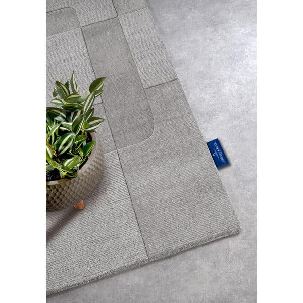 Passatoia grigia in lana tessuta a mano 80x250 cm Charlotte - Villeroy&Boch-image-2