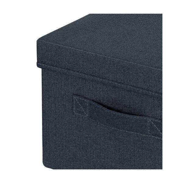 Set di 2 scatole in tessuto grigio scuro con coperchio 28,5x38x20 cm - Leitz-image-2