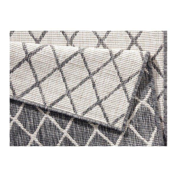 Tappeto da esterno grigio e crema , 80 x 350 cm Malaga - NORTHRUGS-image-3