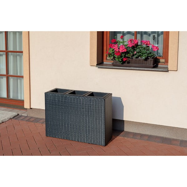 Fioriera da esterno in Patteo nero Rose - Bonami Essentials-image-1