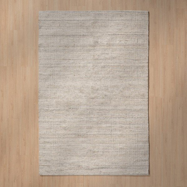 Tappeto reversibile grigio con lana 160x230 cm - Ixia-image-1