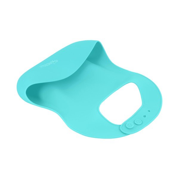 Bavaglino in silicone blu con tasca Bavaglino - Kindsgut-image-2