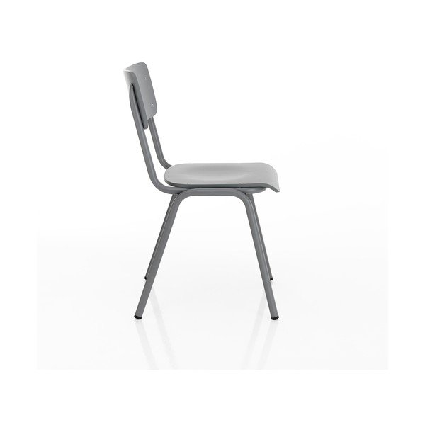 Sedie da pranzo grigie in set di 2 Old School - Tomasucci-image-2