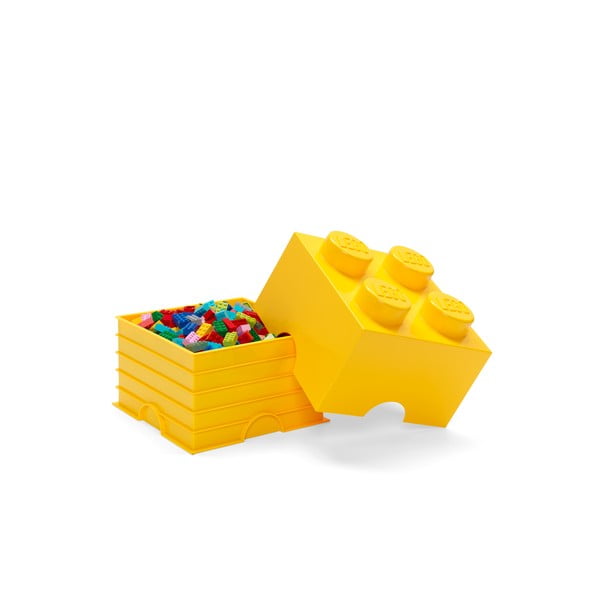 Scatola portaoggetti gialla quadrata - LEGO®-image-2