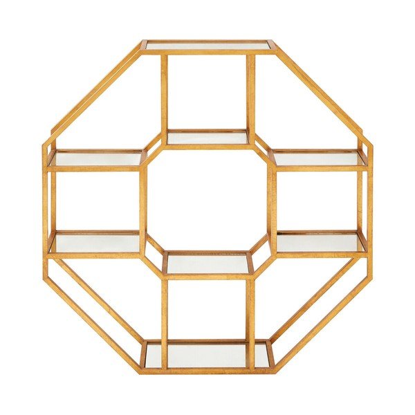 Mensola di colore naturale in metallo con ripiani multipli 92 cm Zariah – Premier Housewares-image-3
