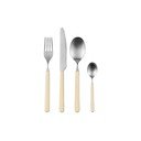 Posate giallo chiaro/argentate in acciaio inox 4 pz per 1 persona Noli – noo.ma