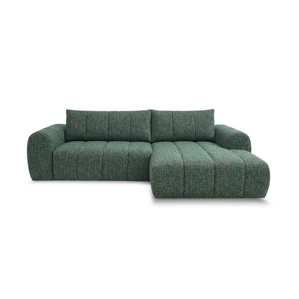 Divano angolare verde scuro (con penisola a destra/con chaise lounge) Nesty – Bobochic Paris