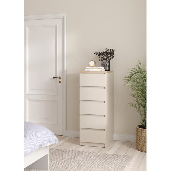 Credenza color crema 40x111x50 cm Naia – Tvilum-image-1