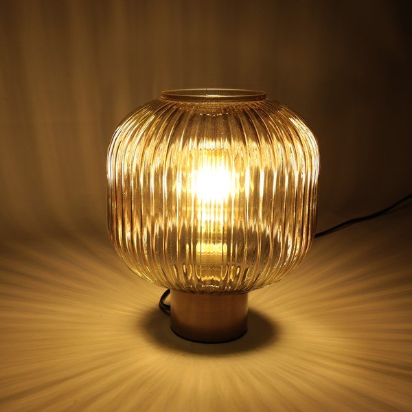 Lampada da tavolo marrone, altezza 23,5 cm Garbo - SULION-image-1