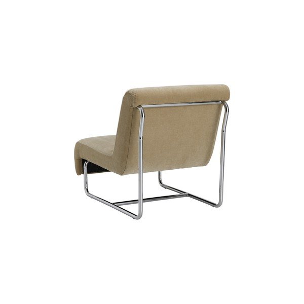 Poltrona beige con rivestimento in ciniglia Kallina – Ellos Home-image-4