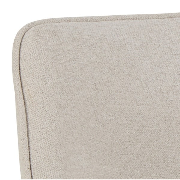 Sedia da pranzo beige in imbottito con braccioli Graham – Actona-image-4