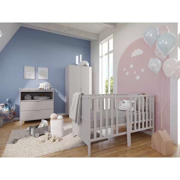 Lettino color crema in faggio massiccio 70x140 cm Alkmaar – Germania-image-1