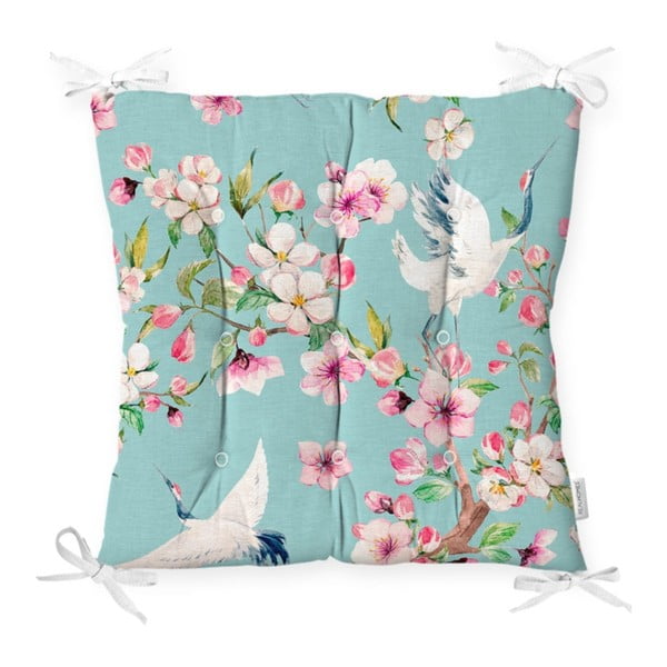 Cuscino per sedia Flowers and Bird, 40 x 40 cm - Minimalist Cushion Covers