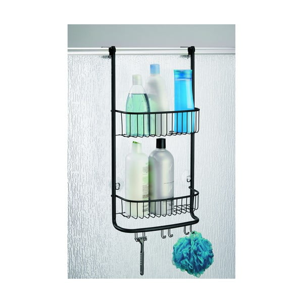 Organizer nero da appendere per bagno 30 x 65 cm Forma - iDesign-image-3
