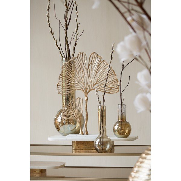 Statuetta in metallo (altezza 48 cm) Leaf - Light & Living-image-1