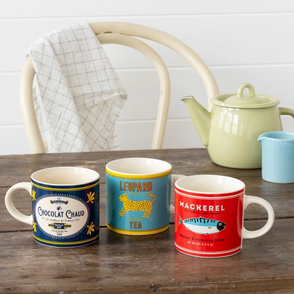 Tazza blu scuro/color crema in ceramica 350 ml Chocolat Chaud – Rex London-image-3