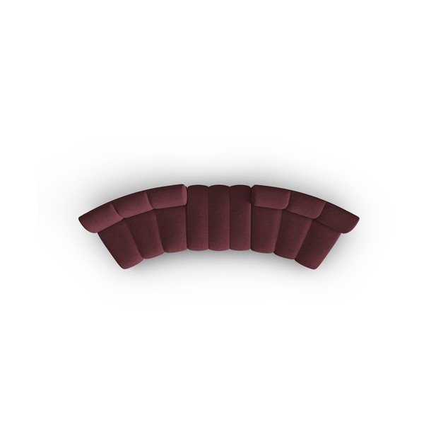 Divano bordeaux 367 cm Lupine - Micadoni Home-image-4