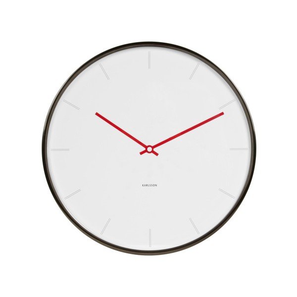 Bílé hodiny hodiny Present Time Thin
