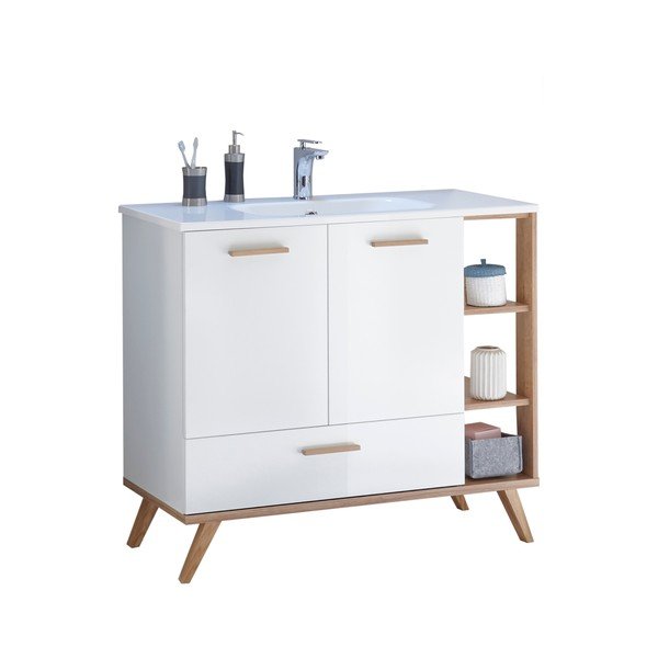 Mobile bianco senza lavello 101x88 cm Set 923 - Pelipal-image-2