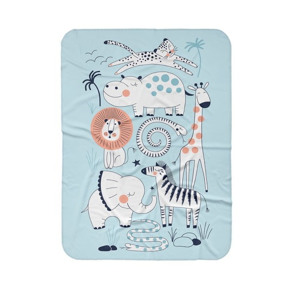 Coperta blu per bambini 85x125 cm - OYO kids