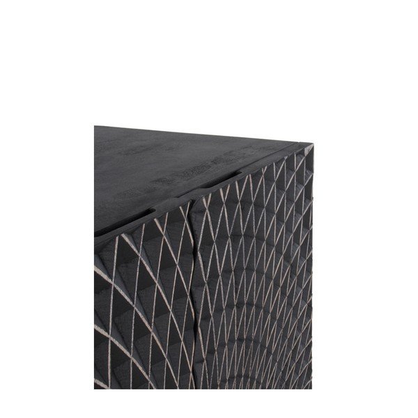 Mobile in legno di mango nero 80x140 cm Mango - Geese-image-4