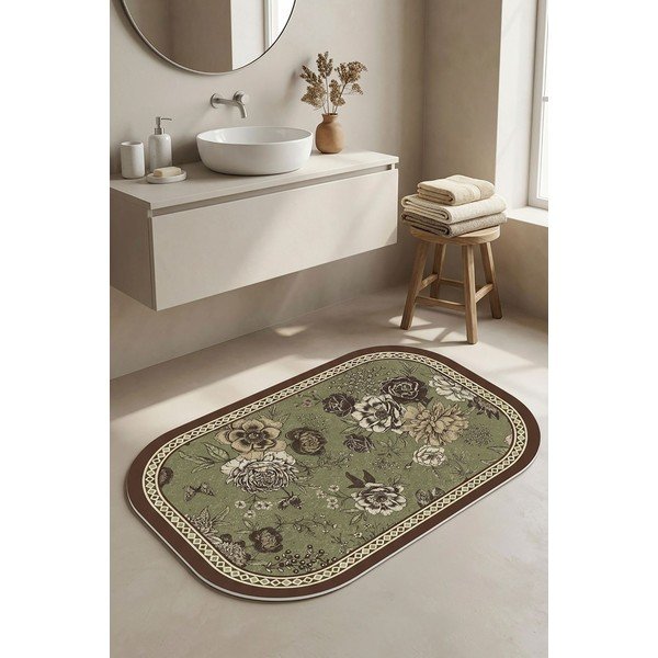 Tappetino per il bagno verde 60x90 cm – Foutastic-image-2