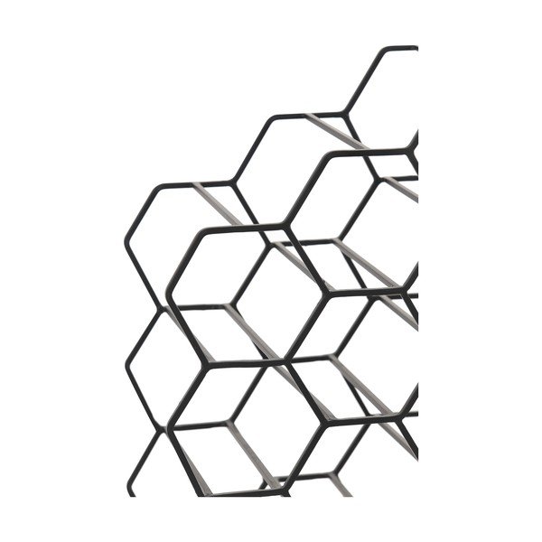 Portabottiglie in metallo nero per 12 bottiglie Salbris - Light & Living-image-3