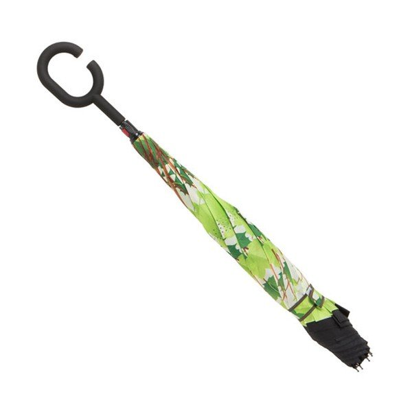 Ombrello verde e nero Foglie, ⌀ 105 cm - Ambiance-image-1