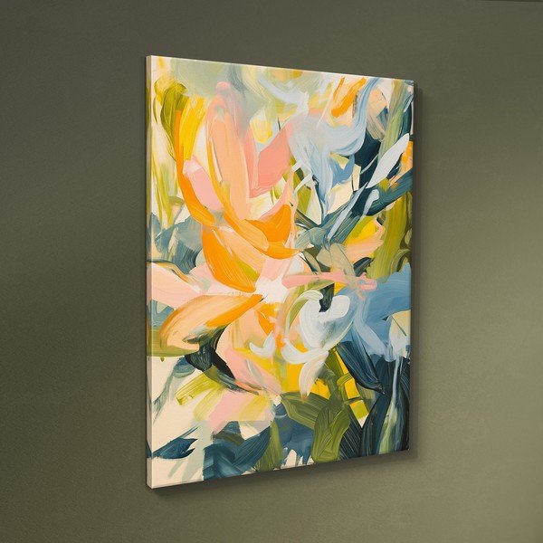 Dipinto stampato dipinto su tela 70x100 cm Floral Gust – Styler-image-3