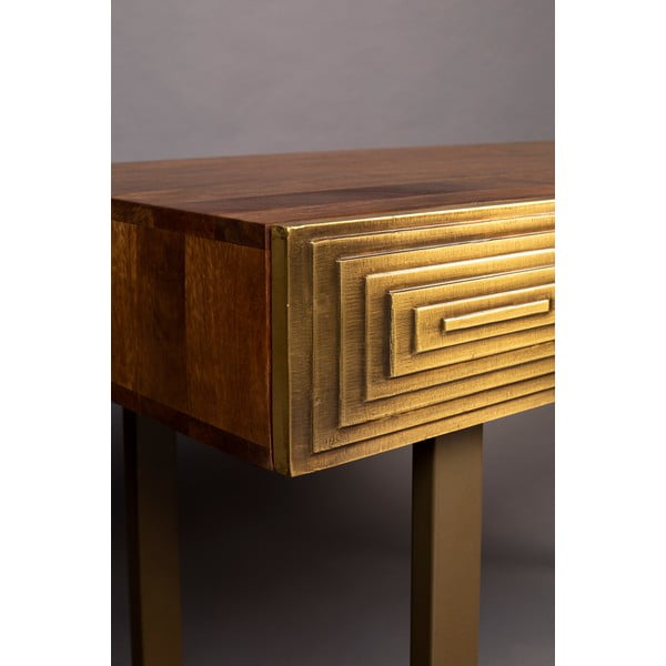 Consolle con piano in legno di mango, lunghezza 140 cm Volan - Dutchbone-image-3