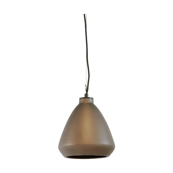 Lampadario color bronzo con paralume in ceramica ø 22,5 cm Desi - Light & Living