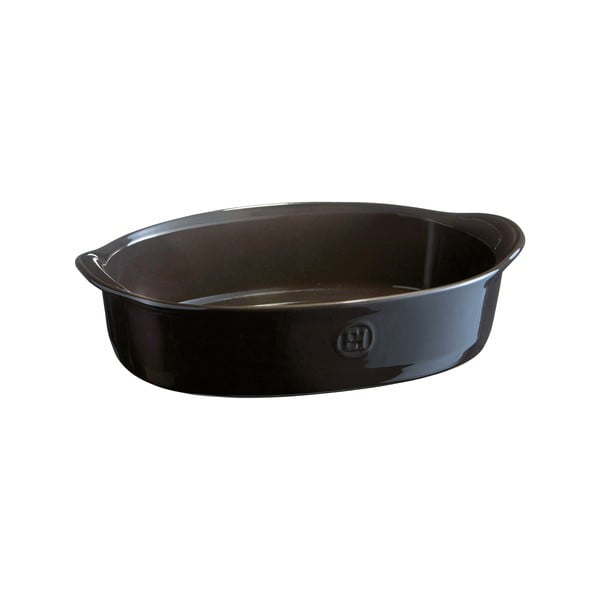 Piastra ovale nera di pepe , 1,3 l - Emile Henry
