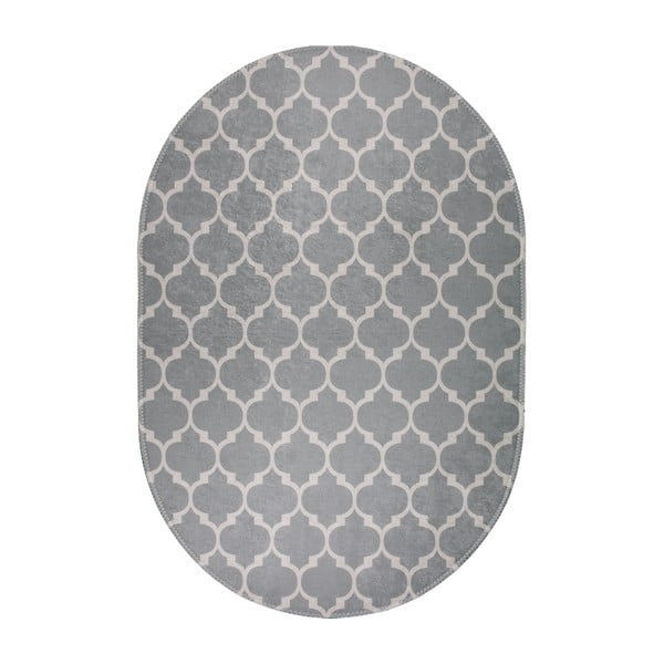 Tappeto lavabile grigio chiaro 60x100 cm - Vitaus