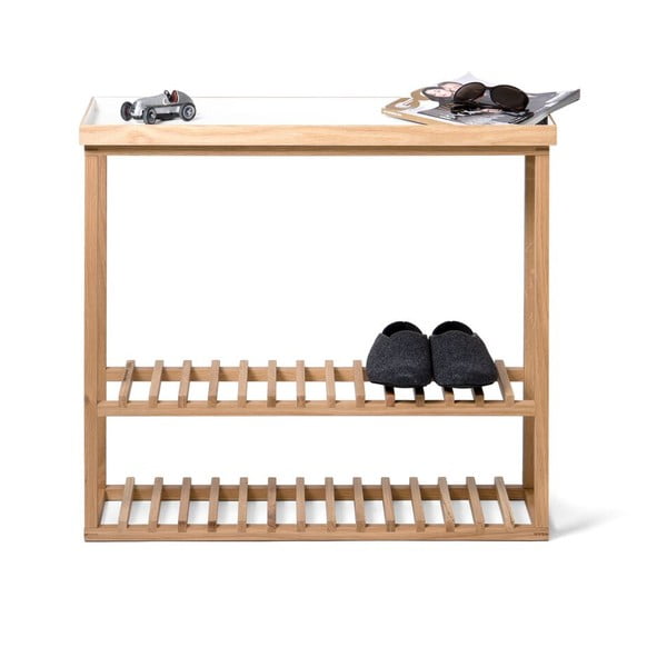 Scarpiera/tavolino con piano Storage bianco Hello - Wireworks-image-4