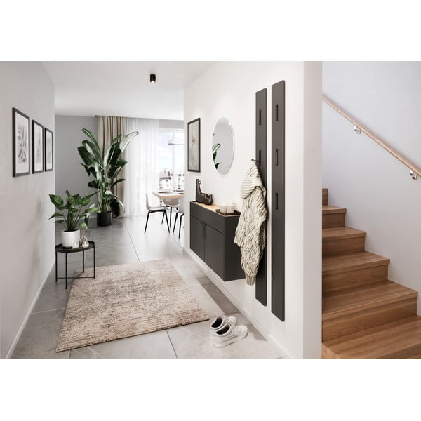 Armadietto color antracite 110x57x22 cm Ameca – Germania-image-1