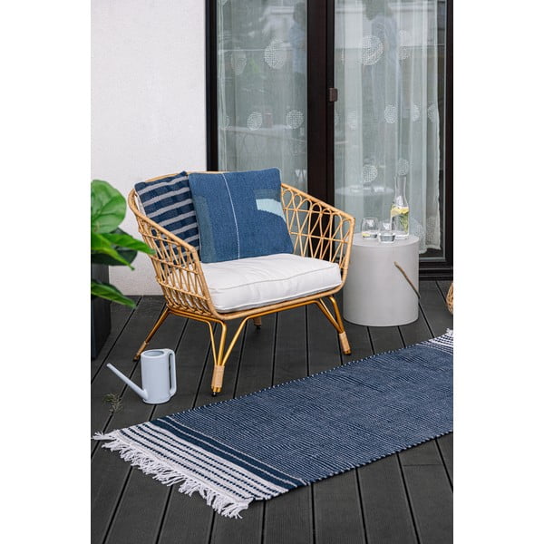 Tappeto da esterno bifacciale blu scuro in plastica riciclata , 120 x 180 cm Civil - Green Decore-image-4