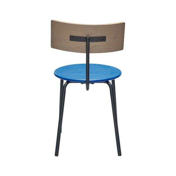 Sedie da pranzo in colore blu e naturale in set di 4 pezzi Koi - Hübsch-image-3