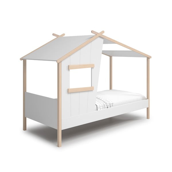 Letto per bambini in legno di pino bianco 90x190 cm Luba - Marckeric-image-2