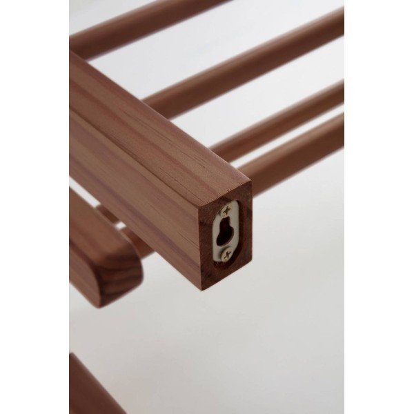 Appendiabiti colore naturale scuro in pino massiccio 70x30 cm Eddison – Jotex-image-3