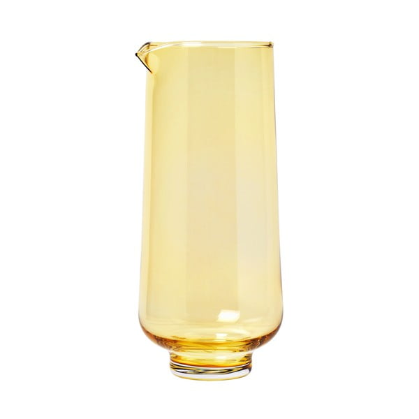 Caraffa per acqua in vetro giallo, 1,1 l Flow - Blomus