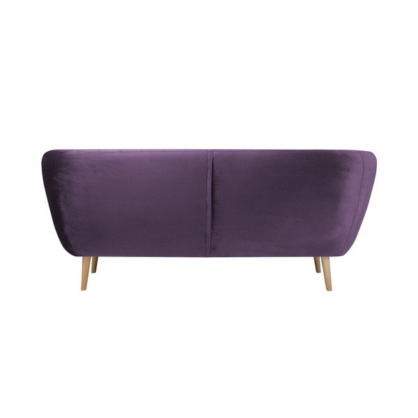 Divano a tre posti viola Benito - Mazzini Sofas-image-4