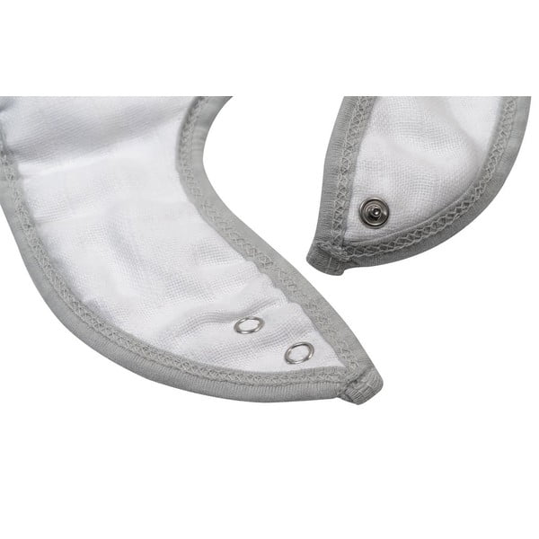 Bavaglino in mussola grigia Dots - Kindsgut-image-3